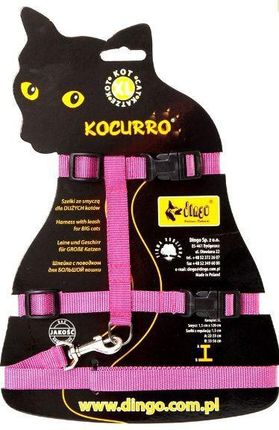 dingo komplet "Kocurro" szelki + smycz dla kota, szyja 23-37 cm, brzuch 33-56 cm 21023
