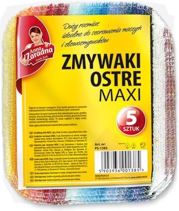 Anna Zaradna Zmywaki Ścierki Ostre Maxi 5Szt