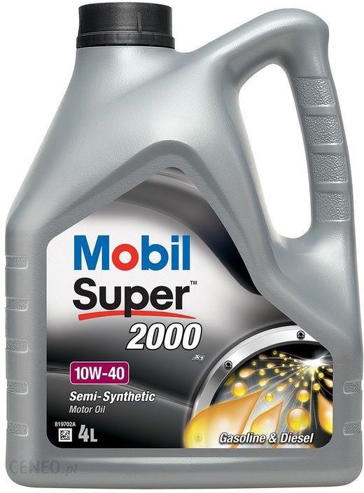 Olej Silnikowy Mobil Super 2000 X1 10W40 4L - Opinie I Ceny Na Ceneo.pl