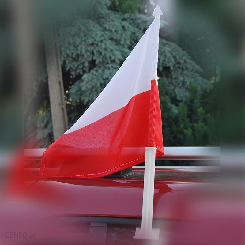 DIYO Flaga Polski na samochód 25 x 35 cm z uchwytem Ceny
