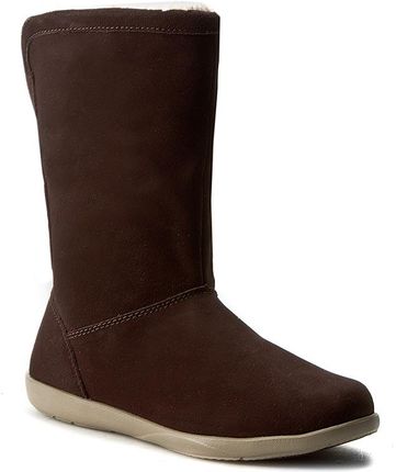 Kozaki CROCS Adela Foldover Fuzz Bootie W 15496 Mahogany Khaki Ceny i opinie Ceneo.pl