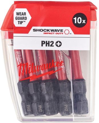Milwaukee SHOCKWAVE PH2 x 50mm 10 szt. 4932430855 - Opinie i