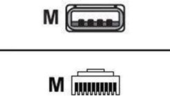 Zebra USB Serie A 2m (CBA-U46-S07ZAR)