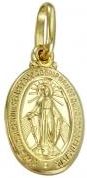 norbisrebro Złoty Cudowny Medalik Matki Boskiej - Próba 585 (idr9702)