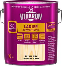 Zdjęcie Vidaron Lakier Zewnętrzny Satynowy Połysk 10L - Jasło