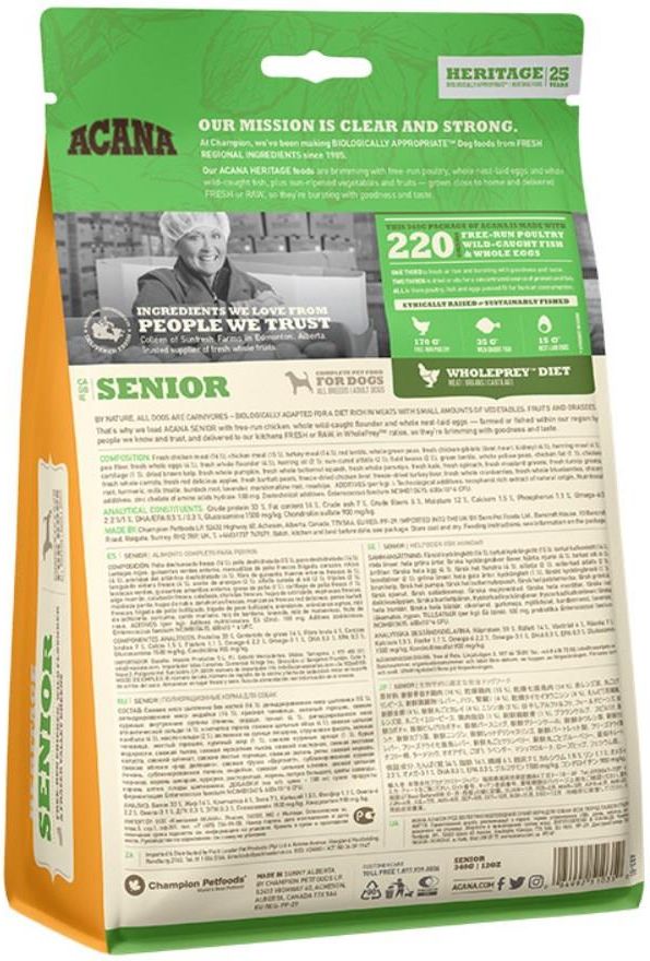 Acana senior 6 on sale kg