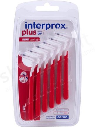 Vitis Interprox Plus szczoteczki międzyzębowe 1,0 mm Mini Czerwone 6szt.