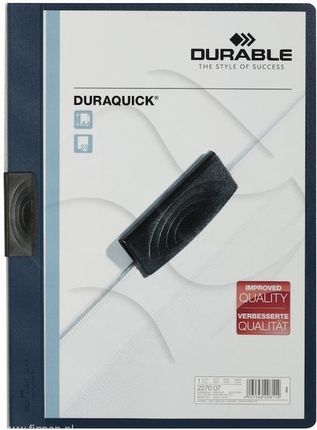 Durable Skoroszyt Zaciskowy A4 PVC Duraquick Granatowy