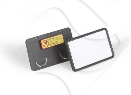 Durable Identyfikator z Magnesem Clip Card 40x75mm 25szt. Czarny