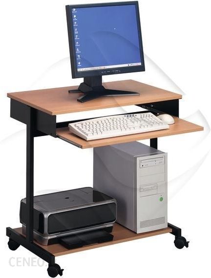Patvarus kompiuterio stalas Standartinis juodas / bukas