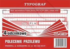 Typograf Polecenie Przel. Bank. A6 WP-4 (4-odc.) 01133
