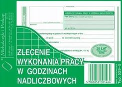 Michalczyk i Prokop Zlecenie Wykonania Pracy w Godz. Nadliczb. A6 Oryg.+1k 529-5