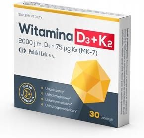 Witamina D3 5000 Witamina K2 Mk7 30 Tabl