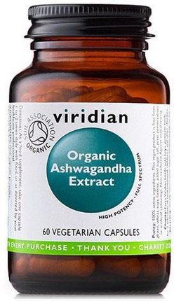 Kapsułki Viridian Organic Ashwagandha 60 szt.