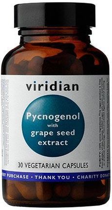 Viridian Pycnogenol with grape seed extract 30 kaps.