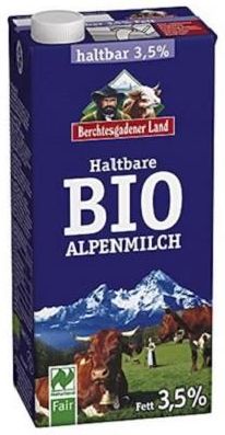 Berchtesgadener Mleko 3,5% Bez Laktozy Berchtesgadner Land Bio 1L