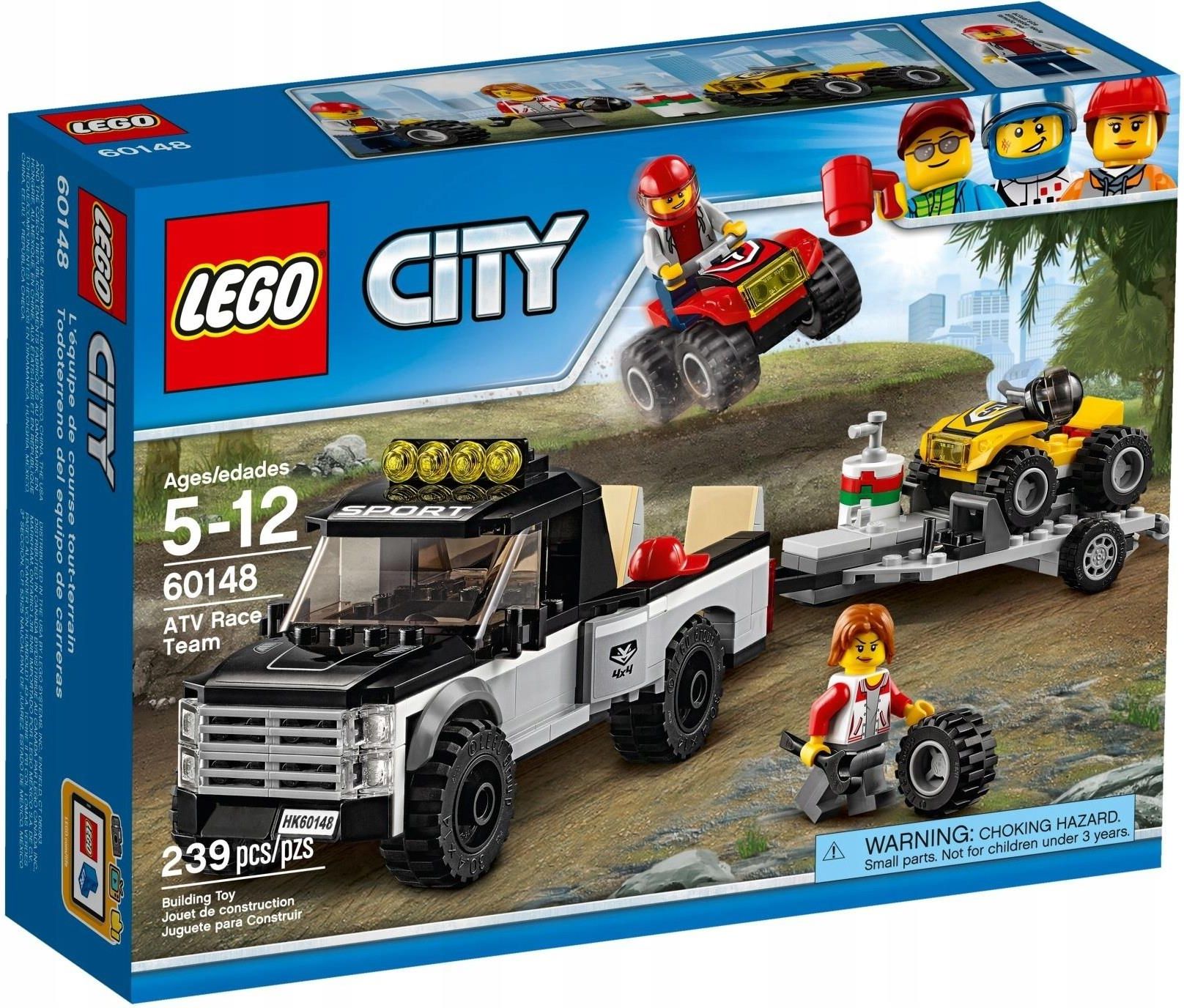 Klocki Lego City Wyścigowy Zespół Quadowy 60148 Ceny I Opinie