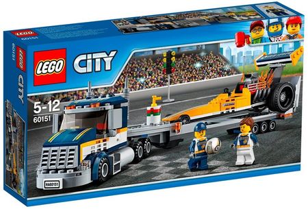 LEGO City 60151 Transporter Dragsterów