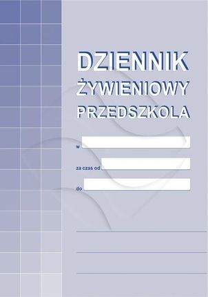 Michalczyk I Prokop Dziennik Żywieniowy Przedszkola A4 Offset A-10-1 Mip