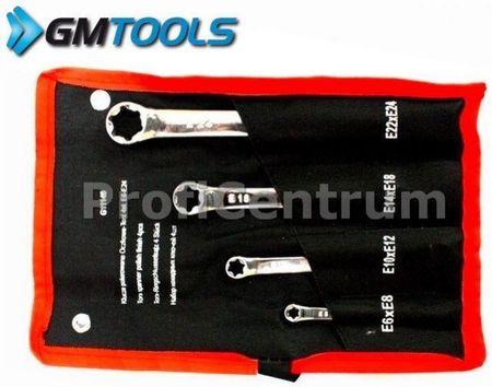 GM-Tools Klucze polerowane oczkowe-TORX 4-elementy e6-e24 G11149