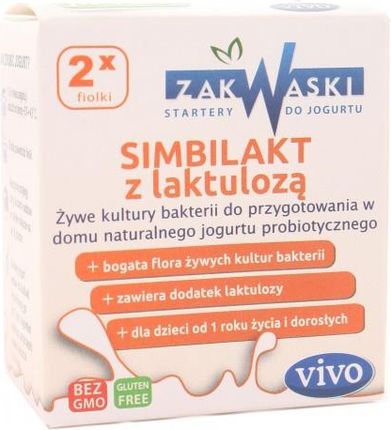 Zakwaski Żywe Kultury Bakterii Do Przygotowania Jogurtu Simbilakt Z Laktulozą 1,5G