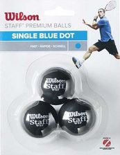 Wilson Piłki Do Squasha Staff Single Blue Dot (1 Niebieska Kropka) - 3 Szt. Wrt618000 - Piłki do squasha
