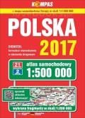 Atlas samochodowy Polski kompas 1:500 000/2017