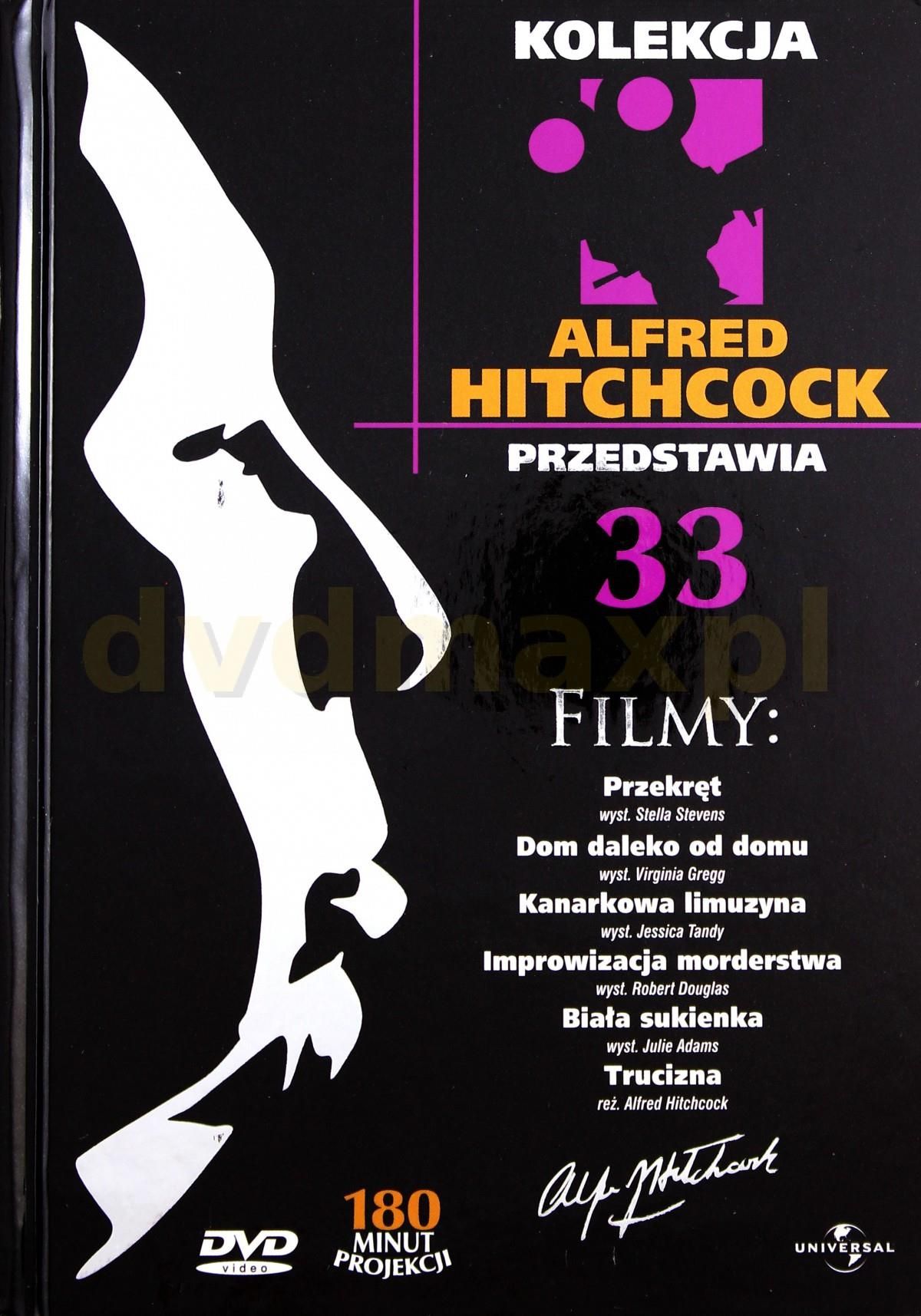 Film DVD Alfred Hitchcock Przedstawia 33: Przekręt / Dom dalemko od domu /  Kanarkowa limuzyna / Improwizacja morderstwa / Biała sukienka / Trucizna  (booklet) [ - Ceny i opinie 