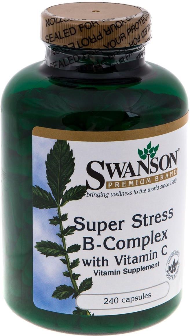 Swanson Super Stress B-Complex Grupa Witamin B 240 Kaps - Opinie I Ceny ...