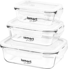 Lamart Air Zestaw szkalnych pojemników na żywność 3 szt. (LT6011) - Słoiki i pojemniki na żywność