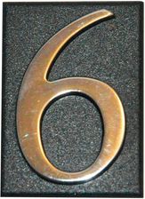 Zdjęcie Sartpol Cyfra 6/9 Samoprzylepna 4,5Cm Tabliczka Chrom - Milanówek