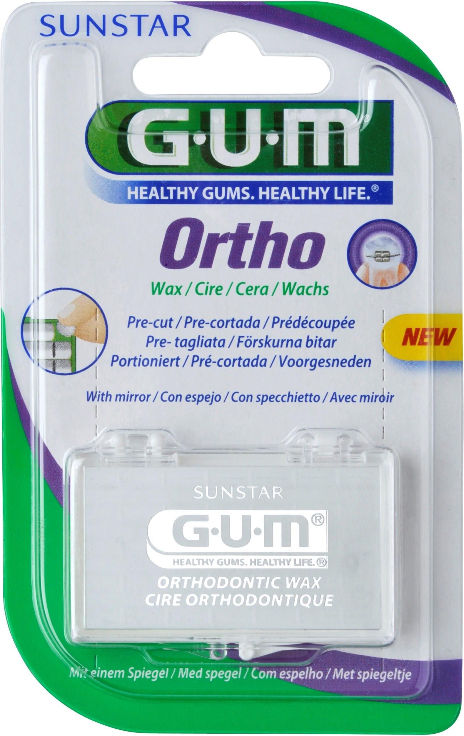 GUM Ortho Wax Wosk ortodontyczny z lusterkiem Opinie i ceny na Ceneo.pl