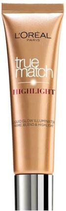 L'Oreal Paris True Match Liquid Highlight Rozświetlacz w płynie 101.D/W Golden Glow 30 ml