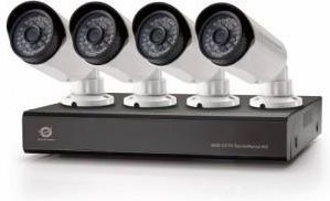 Conceptronic Kamera CCTV 1/4'' CMOS 720P zestaw kamer Rejestrator 4 Kanałowy + HDD 2TB