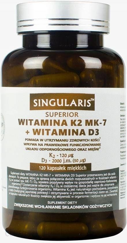 Superior Singularis Witamina K2 Mk 7 Witamina D3 120 Kaps
