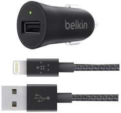 Ładowarka do telefonu Belkin Ładowarka Samochodowa 2.4A + Ładowarka Samochodowa BELKIN Typ C Kabel Lightning