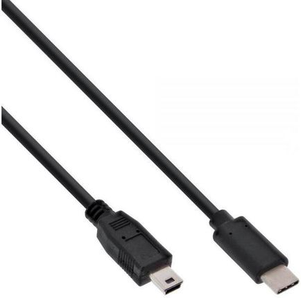 InLine USB C Mini USB (M/M) Czarny 1.5m (35754) 