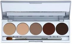 Kryolan Basic Eyes Paletka Cieni do Powiek 5 Kolorów z Lusterkiem i Aplikatorem Muscat Matt 7,5g