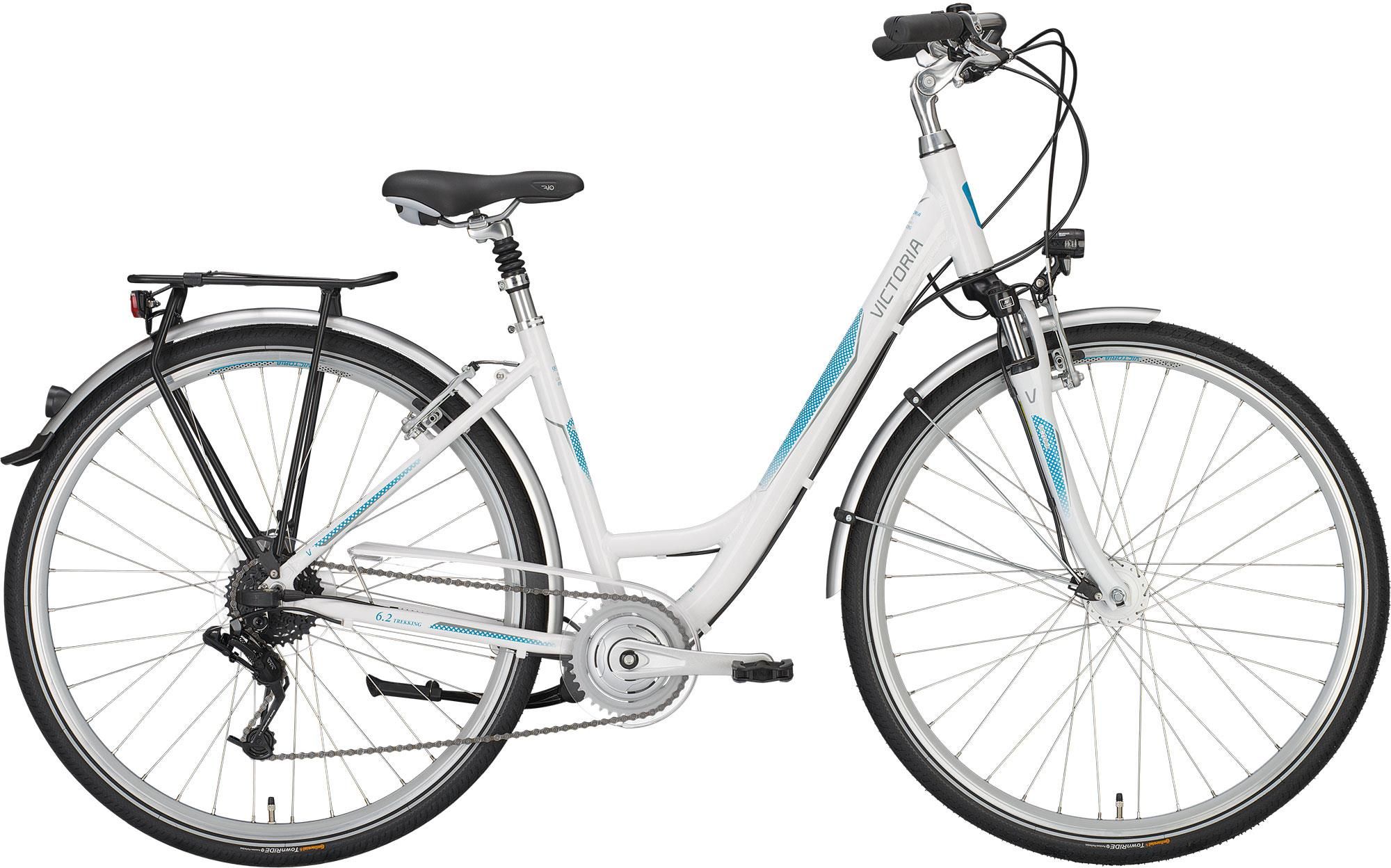 Rower Victoria Trekking 6.2 Wave Biały Niebieski 2017 Rowery