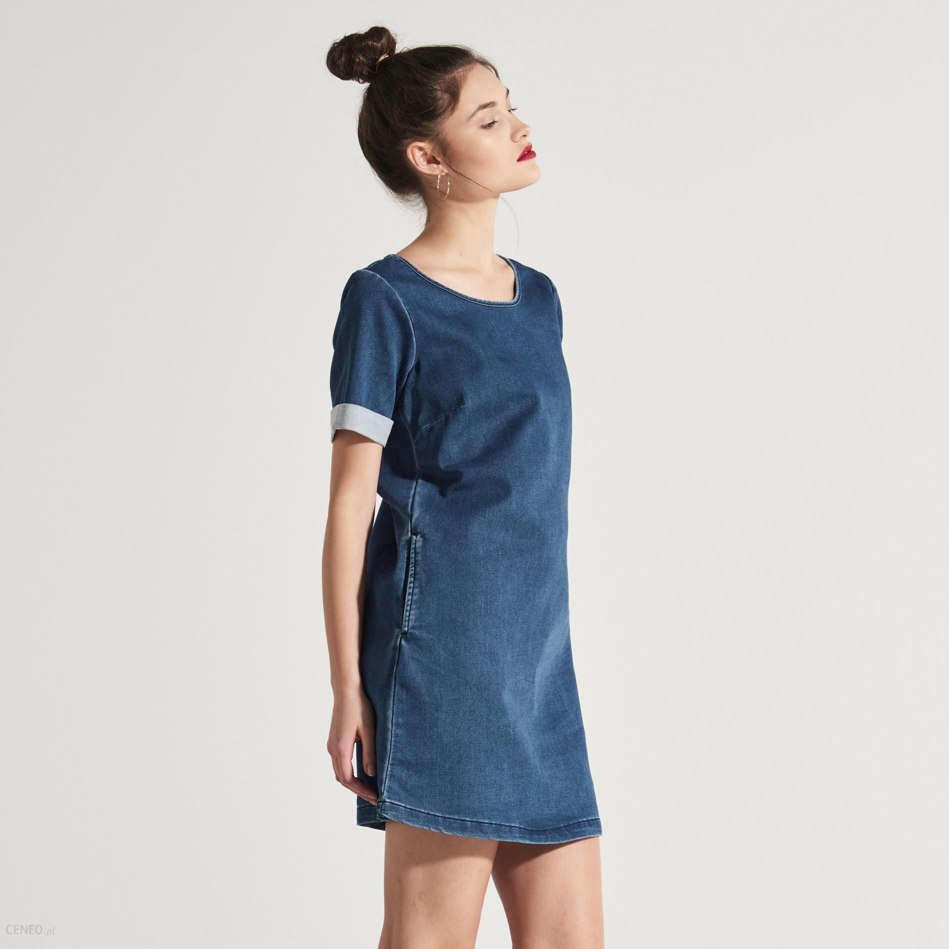 House - Jeansowa sukienka - Niebieski - damska - Ceny i opinie 