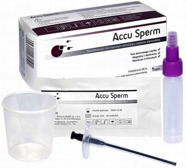  Biovena Accu Sperm Test płodności dla mężczyzn 1 szt. ціна 45.92 zł - фотографія 2