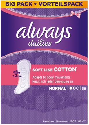 Always Liner Soft Cotton Wkładki Higieniczne 58 szt.