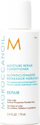 Moroccanoil Moisture Repair Organiczna Odżywka Regenerująco Nawilżająca Włosy Zniszczone 70 ml