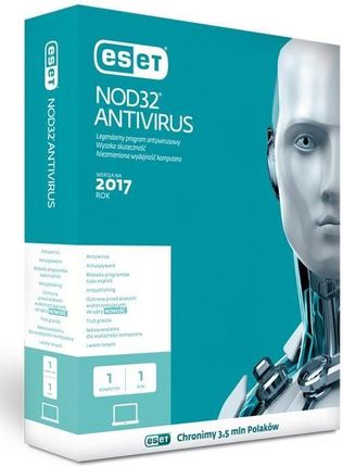 ESET NOD32 Antivirus 1U 2Lata Kontynuacja BOX (ENAK1D2Y)