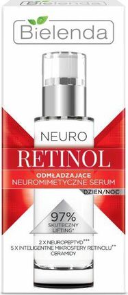 Bielenda Neuro Retinol Serum Neuromimetyczne Odmładzające na Dzień i Noc 30ml 