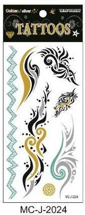 Splendore Tatuaż Zmywalny Metaliczny Boho Mc J 2024 Arkusz 98 X