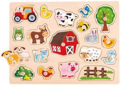 Zdjęcie Lelin Duża drewniana układanka Na wsi (L20074) - Żory