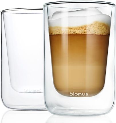 Blomus Zestaw Szklanek Termicznych Do Cappuccino 250 Ml Nero (Bm63654)