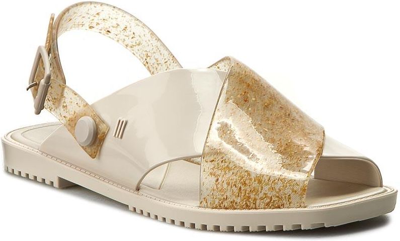Melissa Sauce Sauce Sandal Iii Sandały MELISSA Sauce Sandal Ad 31913  Beige/Wood 31913 Ceny I
