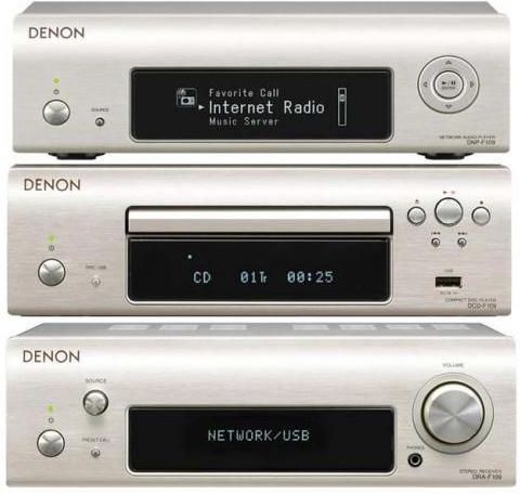 Wieża Denon DRA-F109 + DCD-F109 + DNP-F109 srebrny - Opinie i ceny